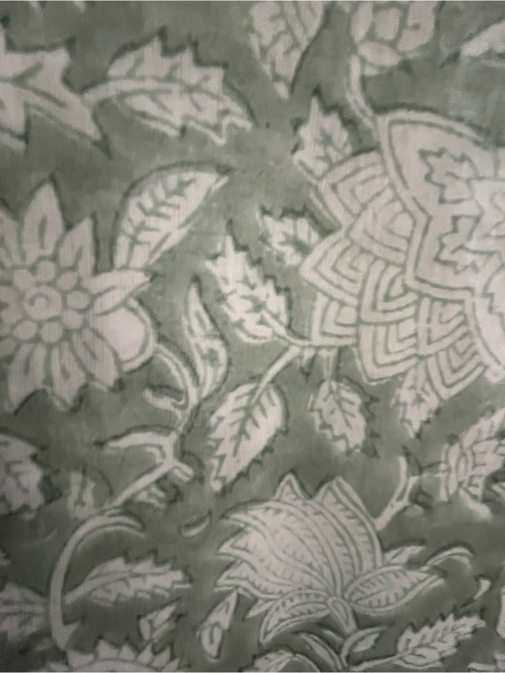 DAUGHTERS OF INDIA Kira Mint Green and White Floral Dress - Picture 7 of 10